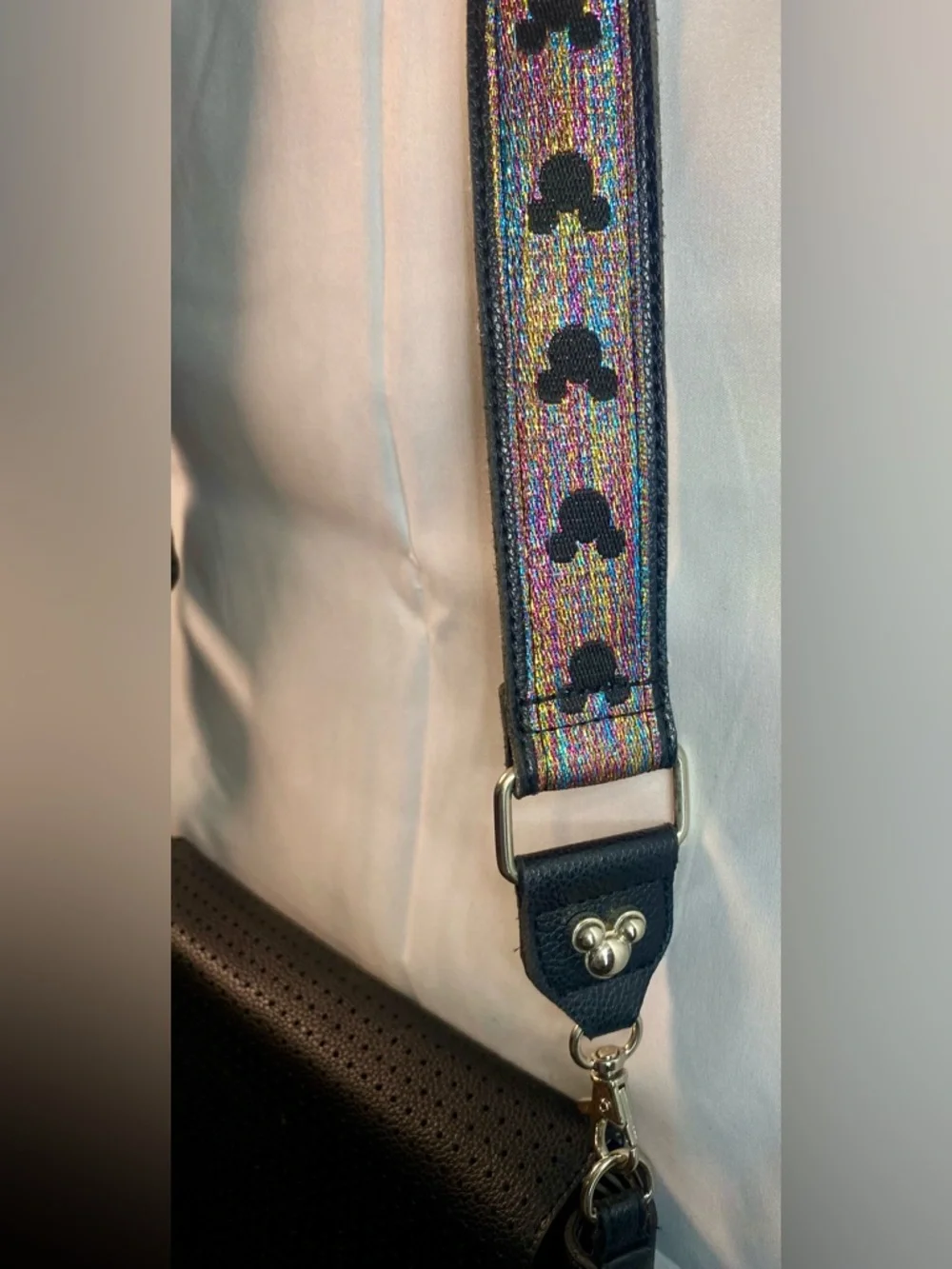Disney Mickey Mouse Icon Square‎ Flair Crossbody Bag